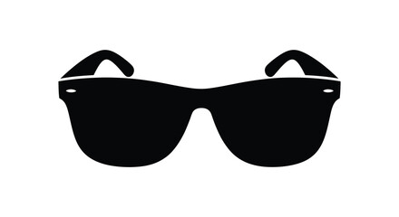 A striking black sunglasses graphic a bold and modern design silhouette © nhpvect02