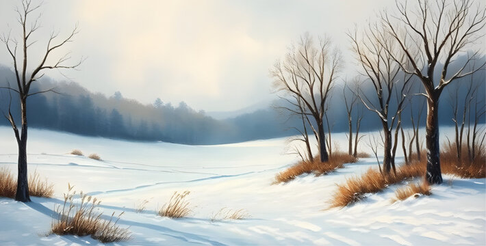winter, snow, water, lake, cold, landscape, nature, peaceful, calm, reflection, dark, contrast, serene, frost, outdoor, painting, minimal