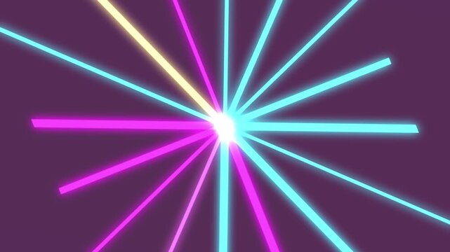 Radiant explosion neon light burst abstract motion radiance