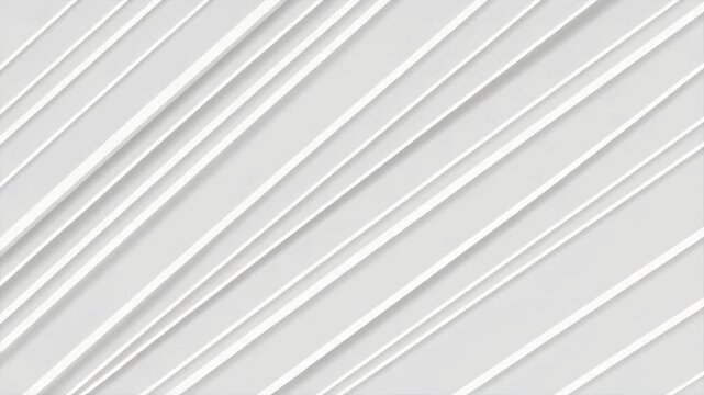 White, angled stripes diagonally across a light gray background with soft shadows
