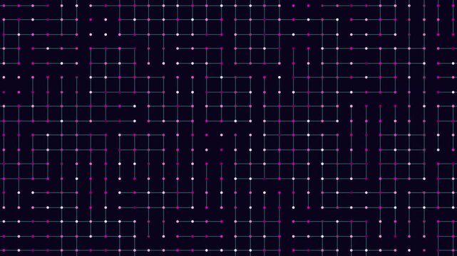 Futuristic digital network pattern with connected lines and glowing dots on dark background, ideal for tech interfaces, data visualization, cybersecurity, and AI themes
