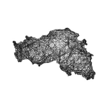 Sketch Belgorod outline map design