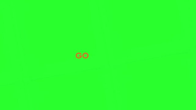 A video showcasing a green screen with a motivational GO HEAD logo