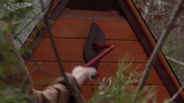 This captivating video showcases the time-honored tradition of fetching water from a well. 