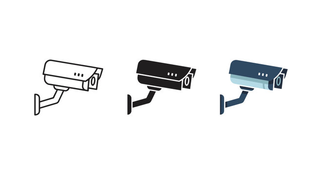 cctv cameras in different colors and styles