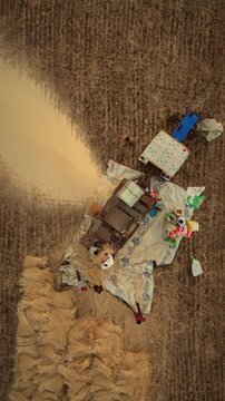 chaff cutting in the farm
