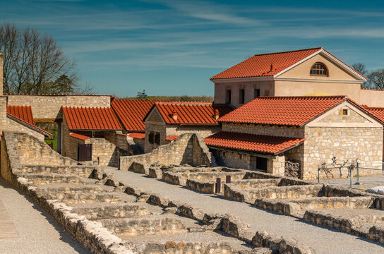 Courtyard of a Roman house in Carnuntum