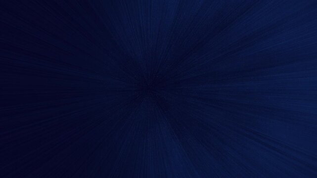 Abstract deep blue starfield with radial motion blur and light streaks rushing toward the center, creating a hyperspace warp speed tunnel background for sci fi visuals