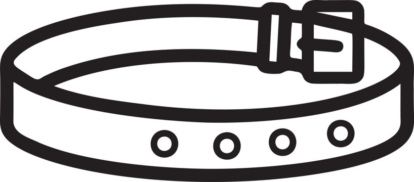 Illustration of belt icon for web and app.
