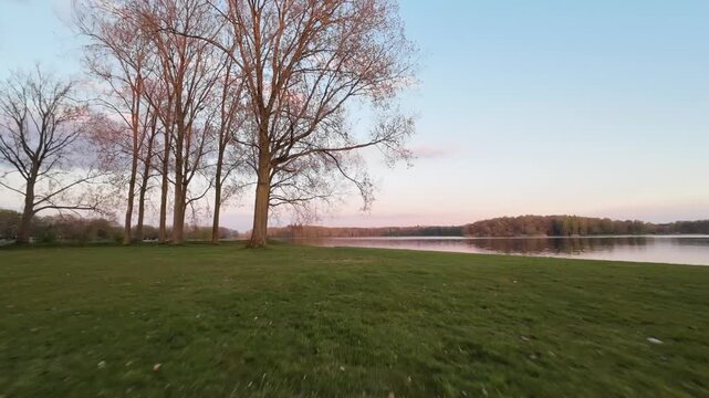 Recreatiegebied Bussloo Apeldoorn, The Netherlands | Cinematic Aerial Lake View