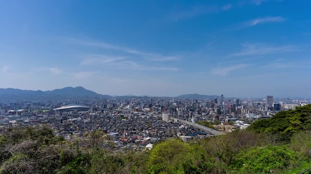 北九州市 足立公園からの展望 タイムラプス