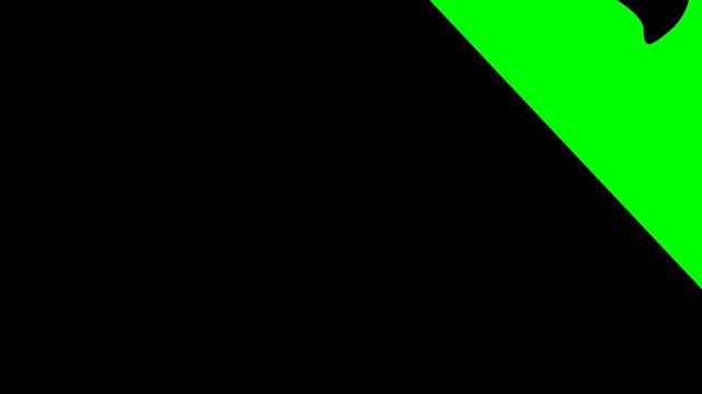 hammer and sickle animation with hand drawn style and black fill on green screen chroma key background for easy editing drawing sketch illustration communism symbol