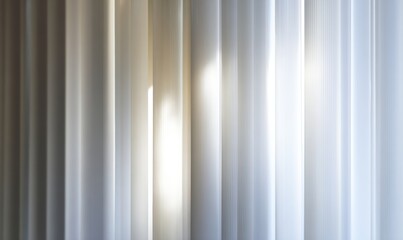 Obraz premium Glowing vertical lines across reflective surface