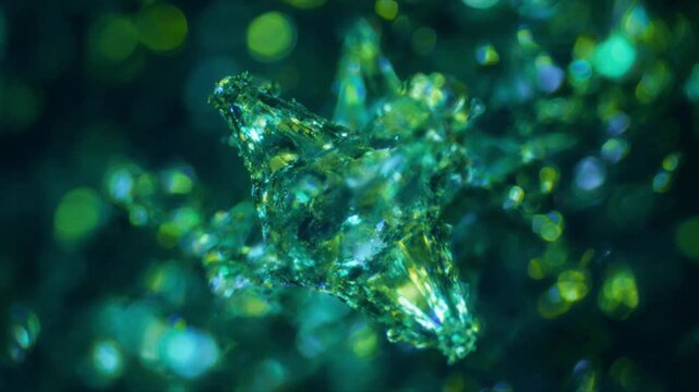 クリスタルエメラルドノード接点・超マクロ静止ショット光の呼吸