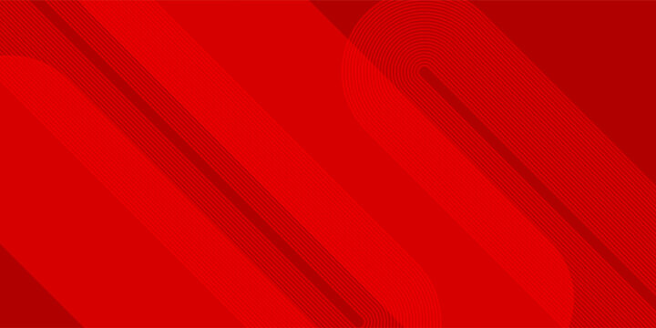 Elegant red background featuring geometric elements and a sleek professional look.