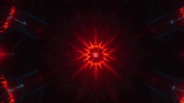 炎のマンダラ爆発・神聖幾何学｜ダイナミックエネルギー映像・劇的背景