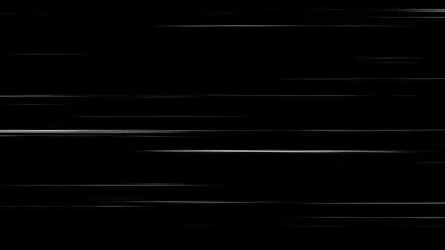 horizontal lines background for comic books on Manga speed frame on a horizontal line concept with 4k video animation