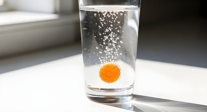 Obat pil larut di air dalam gelas, medicine dissolved in water in glasses