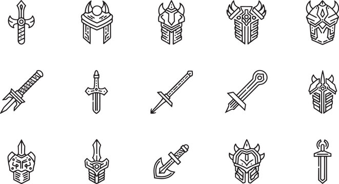 Black and white of tools and hardware hammer wrench