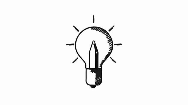 head silhouette gear brain thinking process animation - Human head with gear and brain elements showing thinking process, problem solving, and cognitive activity.