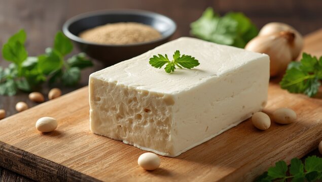 White Tofu is a type of tofu made from processed soybeans formed into a block.