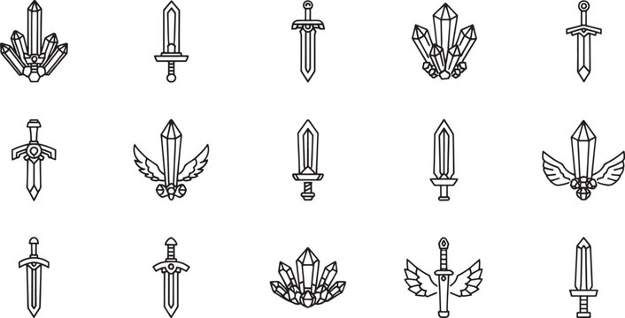 Black and white of decorative candlesticks and candelabras