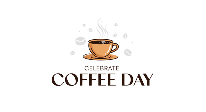 Coffee Cup Illustration for Coffee Day.