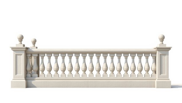 stunning white stone barrier on light backdrop