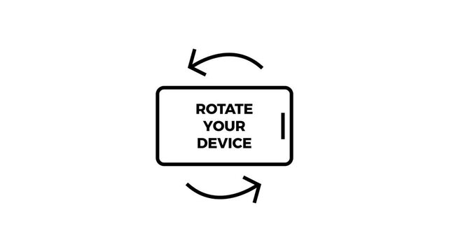 Please Rotate Your Phone.vertical to horizontal Turn you Smart phone and rotate device screen rotate your device