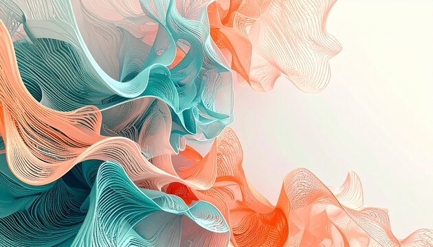 Sculptural Fractals in Pastel Hues
