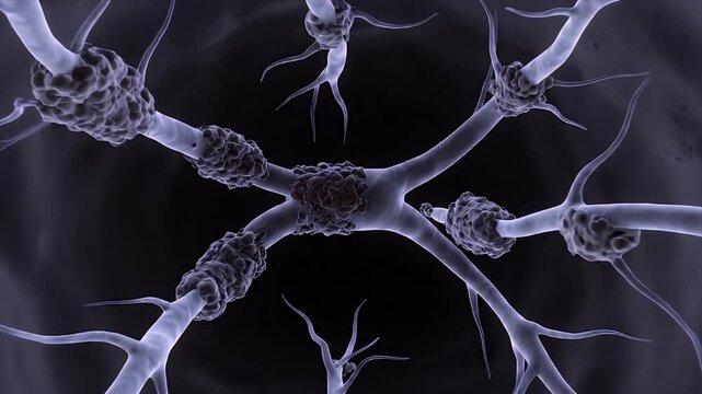 Medical Animation Depicting Sperm Fertilizing Egg Cell Illustrating Beginning of Human Life and Cellular Reproduction