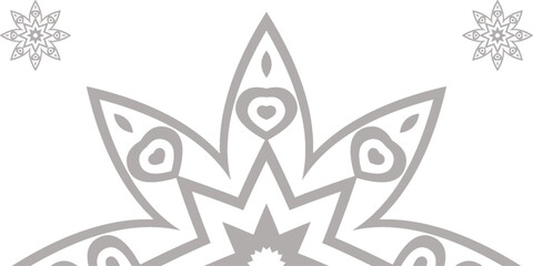 Obraz premium Indian Traditional and Cultural Rangoli, Alpona, Kolam, or Paisley vector line art. Bengal art India. for textile printing, logo, wallpaper