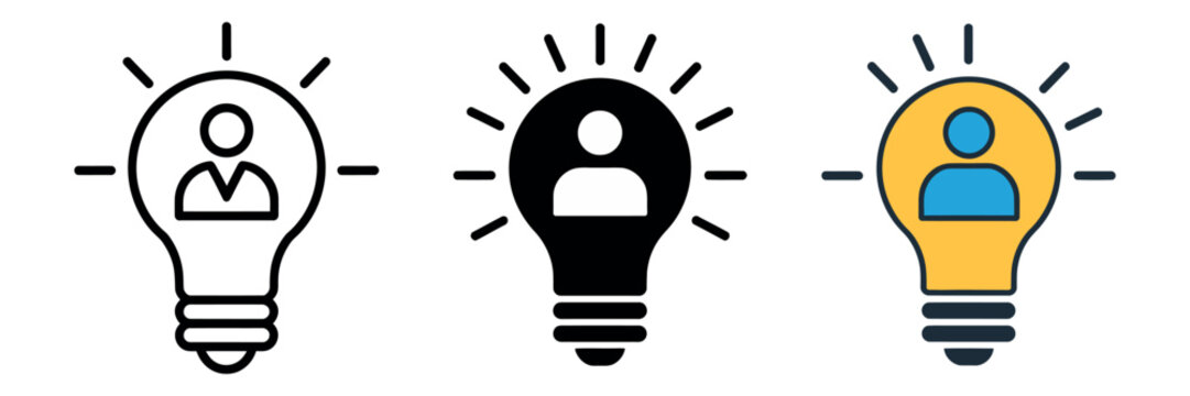 Initiative icon modern flat design symbol representing proactivity leadership and taking action for business management motivation and personal development concepts