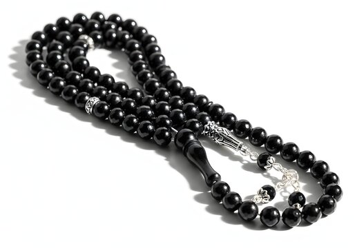Black Prayer Beads Islamic Tasbih for Dhikr  Ramadan Spiritual Reflection - Muslim Worship Accessory Meditation Aid  Divine Remembrance Guide Ramadan Mubarak Gift Idea