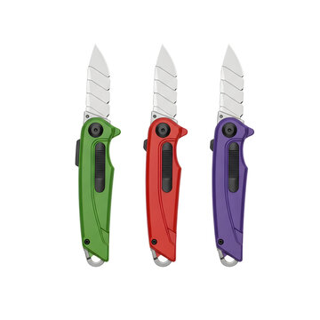 Automatic knives in various colors