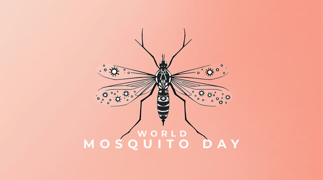 World Mosquito Day Concept Image, highlighting malaria prevention, insect control, and health protection.