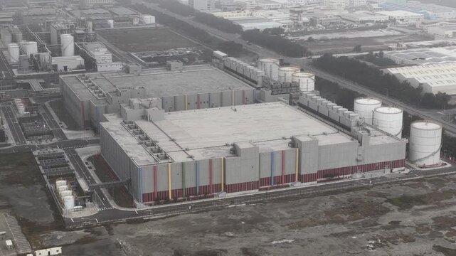 Datacenter in Changhua, Taiwan, Hyperscaler, large scale computing center, backbone for AI and IT technology