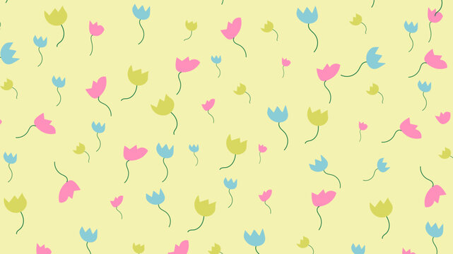 Abstract frower nature shape and garden on background.