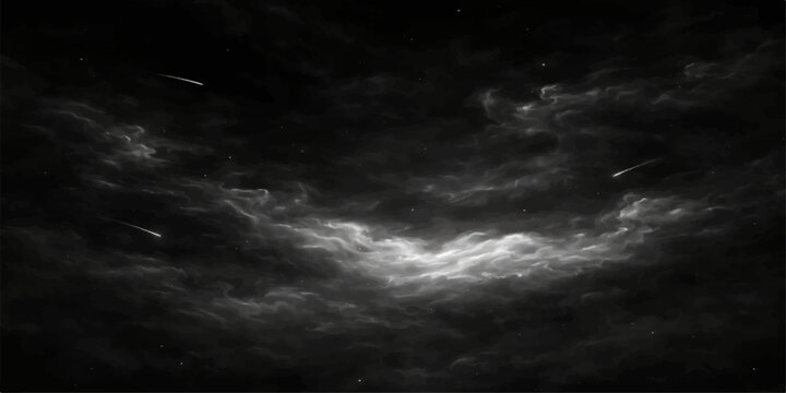 A dramatic timelapse captures dark stormy clouds rolling across a blue nature landscape as the overcast sky transforms into a black atmospheric cloudscape before the summer rain