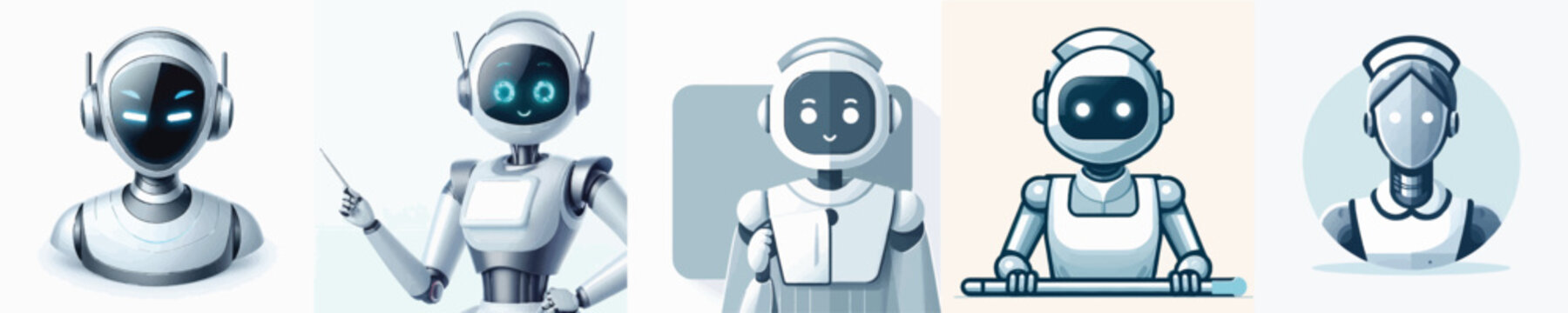 Vector of robot maid