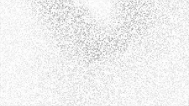 Halftone pattern. Grain texture polka dots on white background. Creative Dot art different size grunge texture banner.  Faded out or disappearing dots