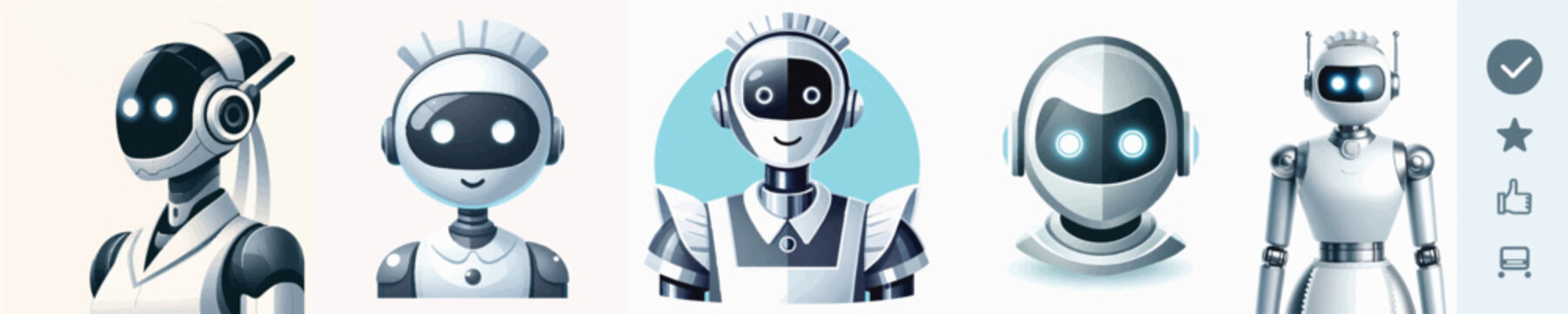 Vector of robot maid