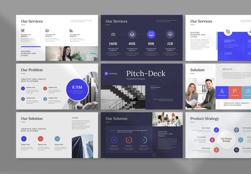 Pitch Deck Presentation Design Layout