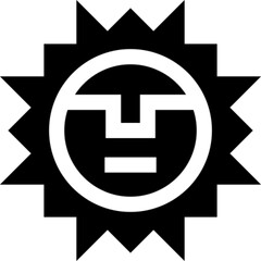 Obraz premium Inti Raymi Inca Festival Sun Celebration Icon
