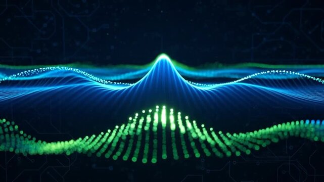 abstract blue background with waves