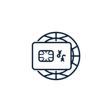 International roaming creative icon, from transport icons collection isolated sign.