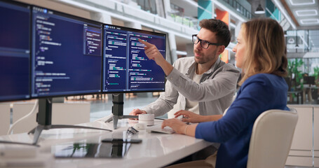 Tech Professional Programming On Computer
