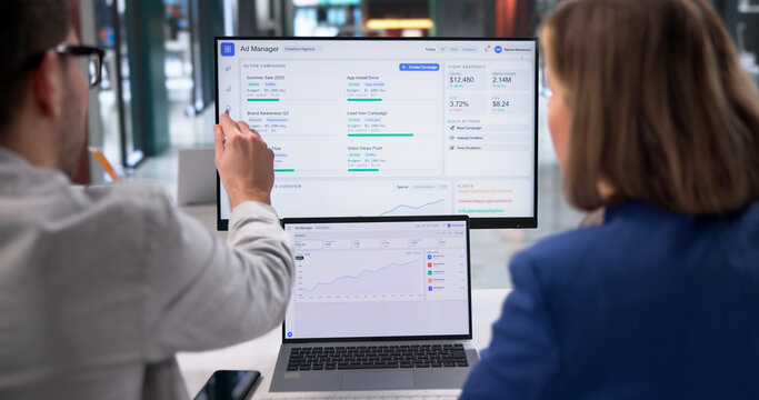 Digital Marketing Strategist Reviews Campaign Analytics