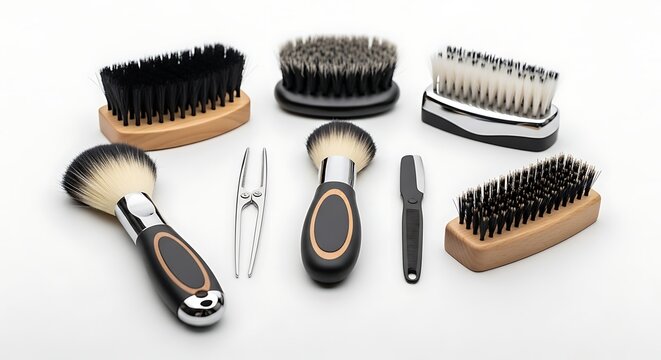 Professional Grooming Tools Set with Brushes Scissors and Comb