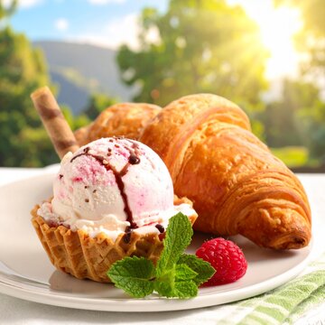 bread and ice cream